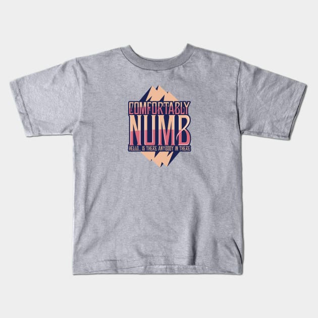 comfortably Numb Mountains Kids T-Shirt by monin_81